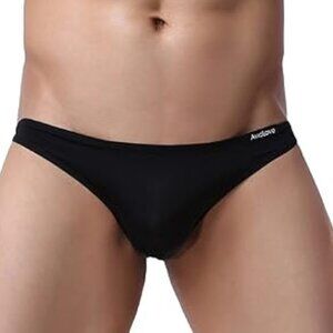 black silky smooth bikini briefs